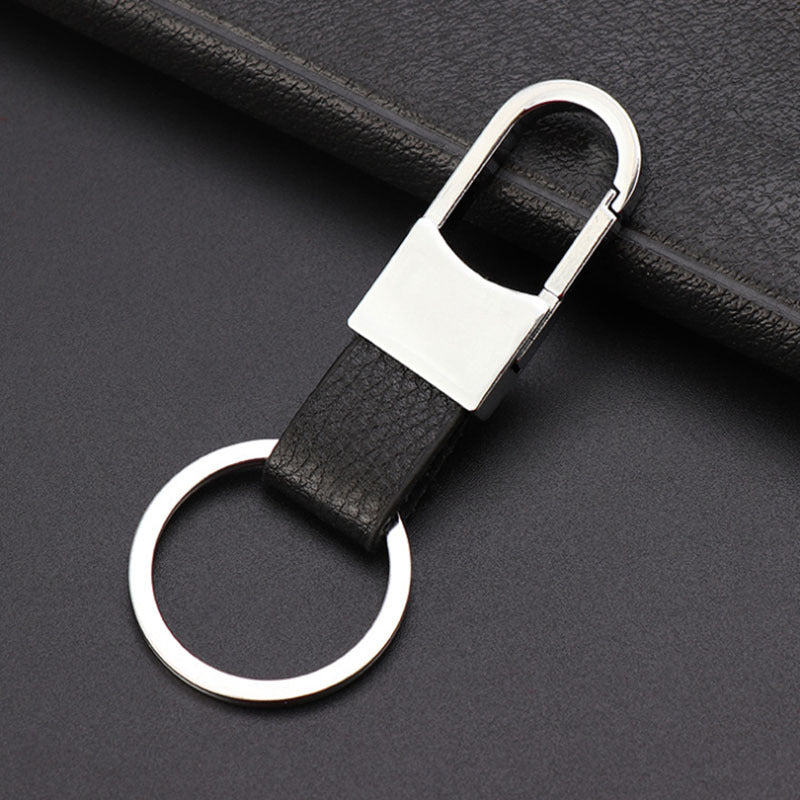 Llavero colgante de cintura de cuero genuino para hombres de metal al por mayor